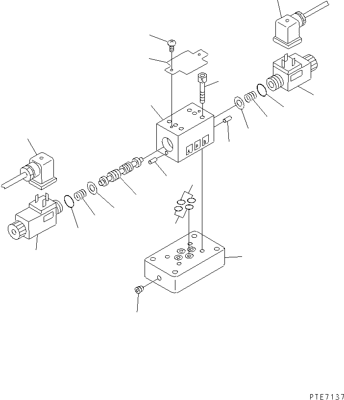 Wheel Loaders Komatsu / WA200-3 S/N 63001-UP(wa200-3r) / HYDRAULIC MAIN VALVE (CONTROL VALVE) (FOR MULTI COUPLER)(180090 : H0120-02A1)