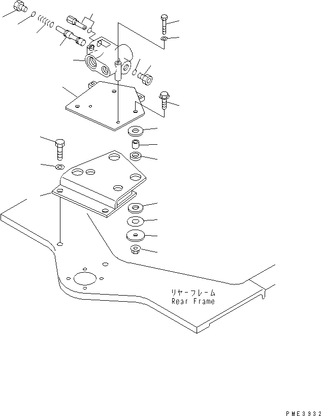 Wheel Loaders Komatsu / WA200-3 S/N 63001-UP(wa200-3r) / STEERING DEMAND VALVE (PRIORITY VALVE AND MOUNTING PARTS)(180130 : H0122-02A0)