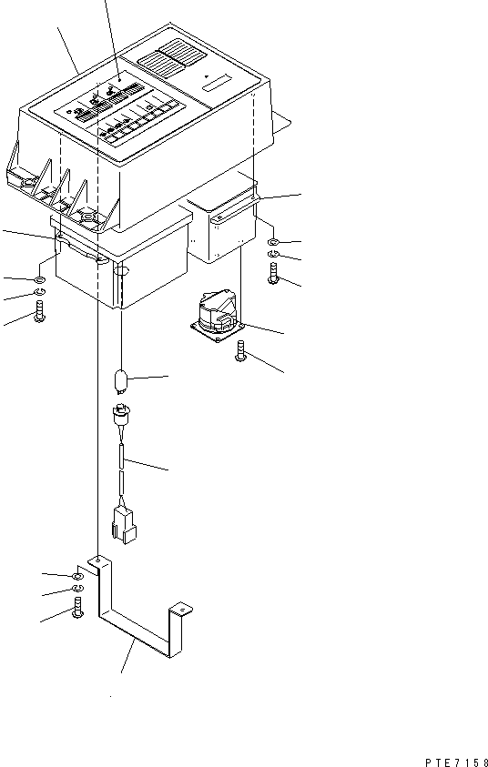 Wheel Loaders Komatsu / WA200-3 S/N 63001-UP(wa200-3r) / SUB MONITOR (INNER PARTS)(240650 : K4210-51A0)