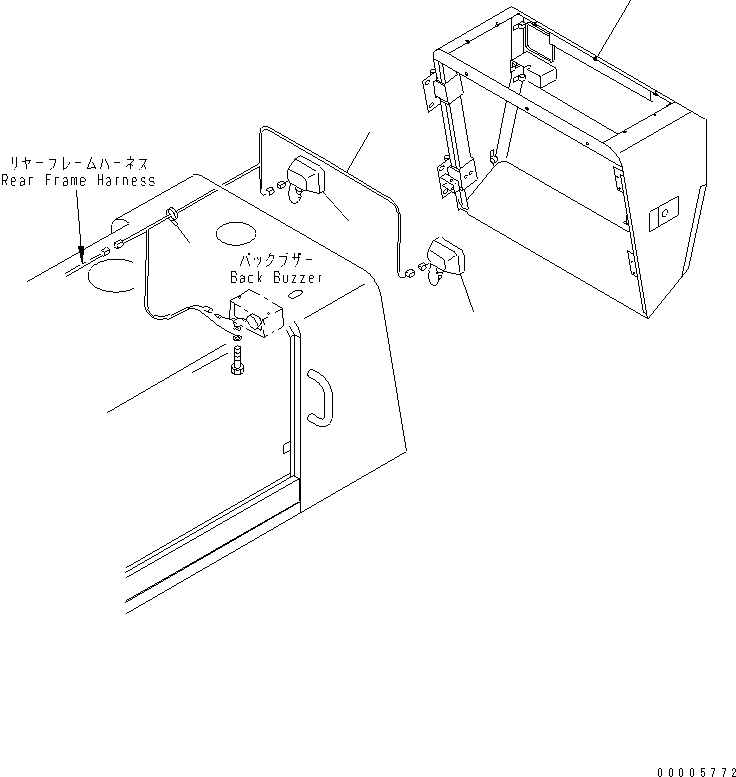 Wheel Loaders Komatsu / WA200-3 S/N 63001-UP(wa200-3r) / RADIATOR GUARD(ELECTRICAL SYSTEM AND REAR DUCT) (SUPER SILENT    SPEC.)(270170 : M4120-02A3)