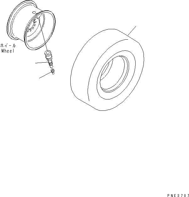 Wheel Loaders Komatsu / WA200-3 S/N 63001-UP(wa200-3r) / TIRE (17.5-25-12PR-L3¤ TUBELESS TIRE) (BRIDGESTONE AND TOYO AND YOKOHAMA)(300060 : S0120-01A0)