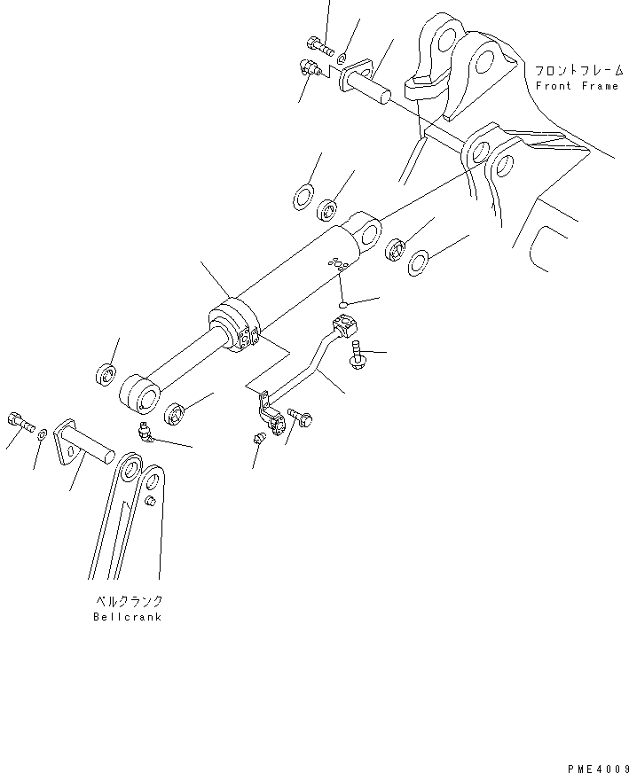 Wheel Loaders Komatsu / WA200-3 S/N 63001-UP(wa200-3r) / DUMP CYLINDER (DUMP CYLINDER AND PIPING)(330260 : T4150-01A0)