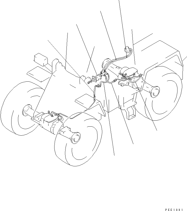 Wheel Loaders Komatsu / WA200-3 S/N 63001-UP(wa200-3r) / PERIODICAL REPLACEMENT CRITICAL PARTS (3/3) (BRAKE HOSE)(450040 : Z0200-03A0)