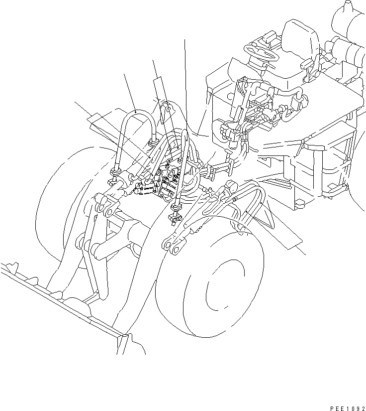 Wheel Loaders Komatsu / WA200-3 S/N 63001-UP(wa200-3r) / WORK EQUIPMENT HOSE(450050 : Z0300-01A0)