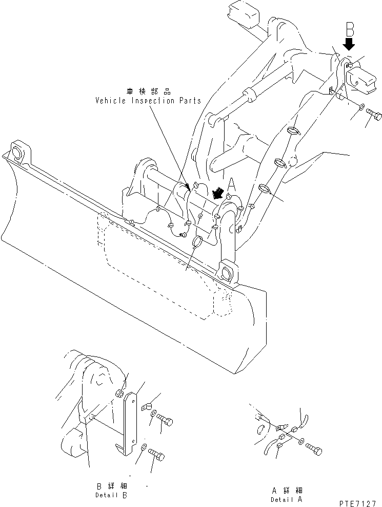 Wheel Loaders Komatsu / WA200-3-SN S/N 63001-UP(wa200-4r) / FRONT ATTACHMENT HARNESS (WITH MULTI COUPLER S.P.A.P.)(120110 : E0201-01A2)