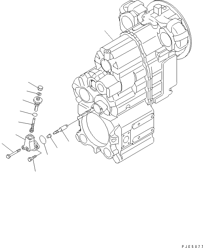 Wheel Loaders Komatsu / WA200-3-SN S/N 63001-UP(wa200-4r) / TRANSMISSION (TRANSMISSION AND BRACKET) (WITH TACHOGRAPH)(150050 : F4300-01A1)