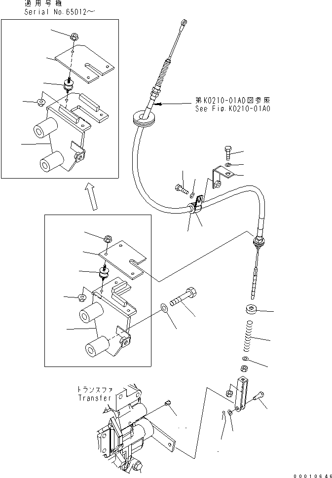 Wheel Loaders Komatsu / WA200-5-SN S/N 65001-UP(wa200-6r) / PARKING BRAKE CONTROL(150190 : F4460-01A0)