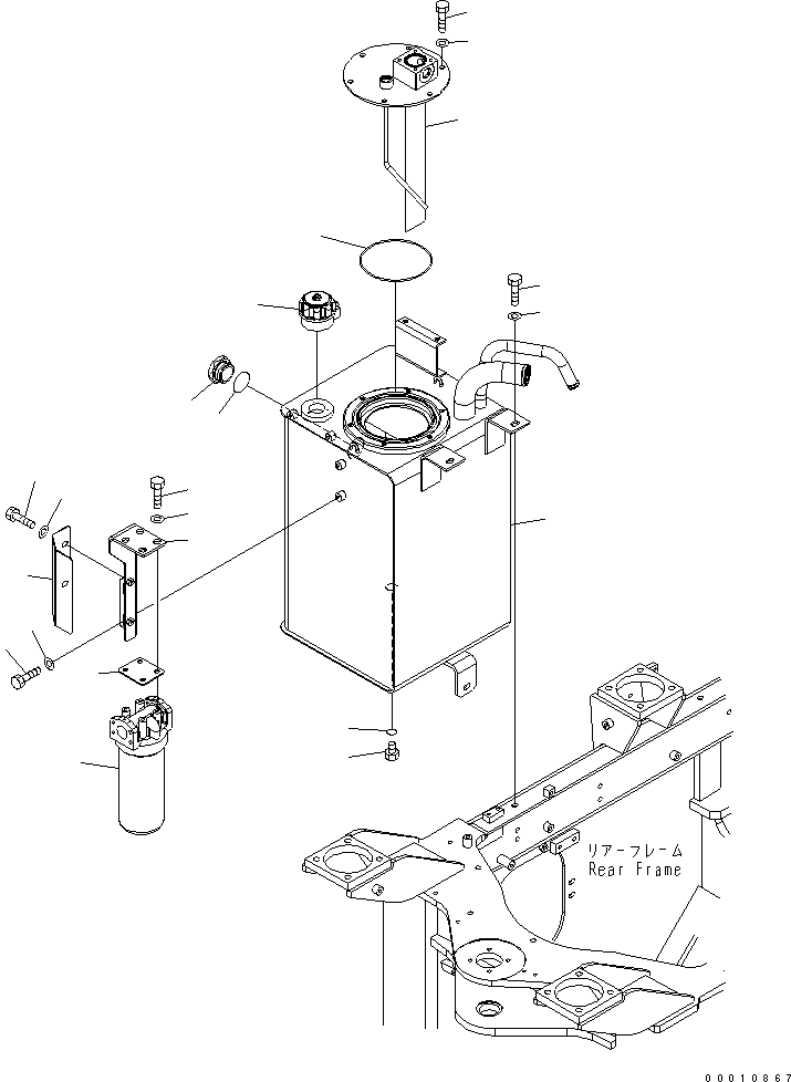 Wheel Loaders Komatsu / WA200-5-SN S/N 65001-UP(wa200-6r) / HYDRAULIC TANK(180010 : H0110-01A0)