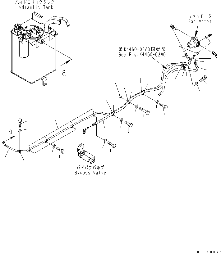 Wheel Loaders Komatsu / WA200-5-SN S/N 65001-UP(wa200-6r) / FAN DRIVE PIPING(180120 : H2260-02A0)
