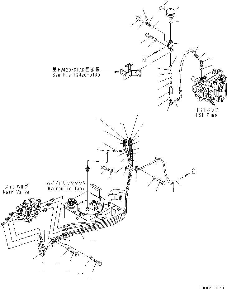 Wheel Loaders Komatsu / WA200-5-SN S/N 65001-UP(wa200-6r) / HYDRAULIC PIPING (ACCUMLATOR) (FOR 3-SPOOL VALVE)(180250 : H4200-09A2)