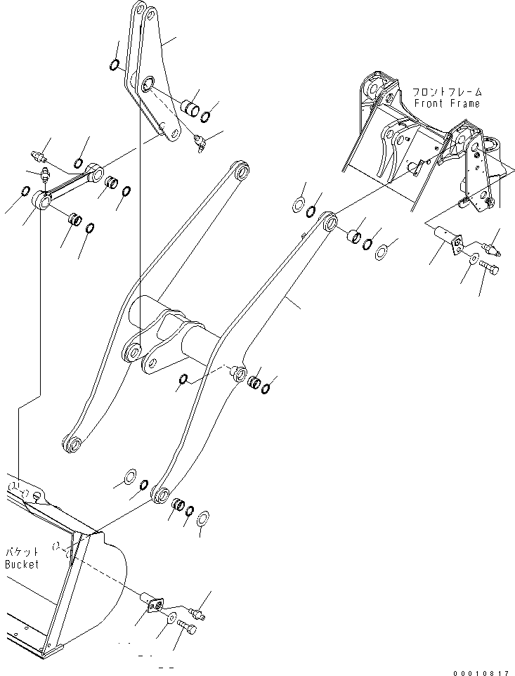 Wheel Loaders Komatsu / WA200-5-SN S/N 65001-UP(wa200-6r) / LIFT ARM AND BELLCRANK(330010 : T4110-01A0)