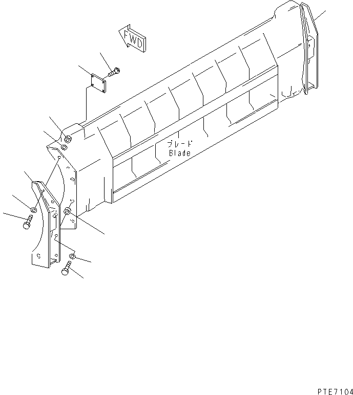 Wheel Loaders Komatsu / WA200-5-SN S/N 65001-UP(wa200-6r) / BLADE (SIDE GUARD)(330330 : T4710-08A0)