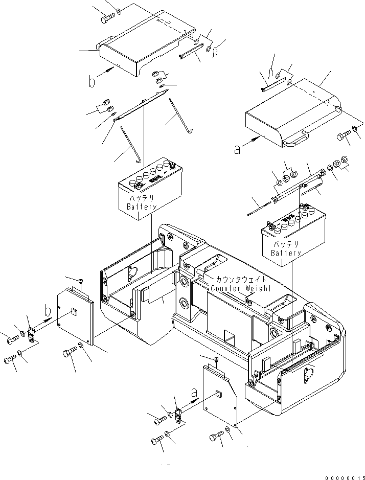 Wheel Loaders Komatsu / WA200-5-SS S/N 65001-UP(wa200-7r) / BATTERY BOX(120020 : E0120-01A0)