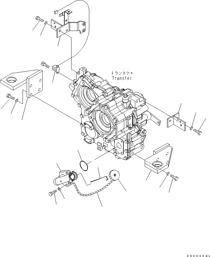 Wheel Loaders Komatsu / WA200-5-SS S/N 65001-UP(wa200-7r) / TRANSFER MOUNT(150010 : F2420-01A0)