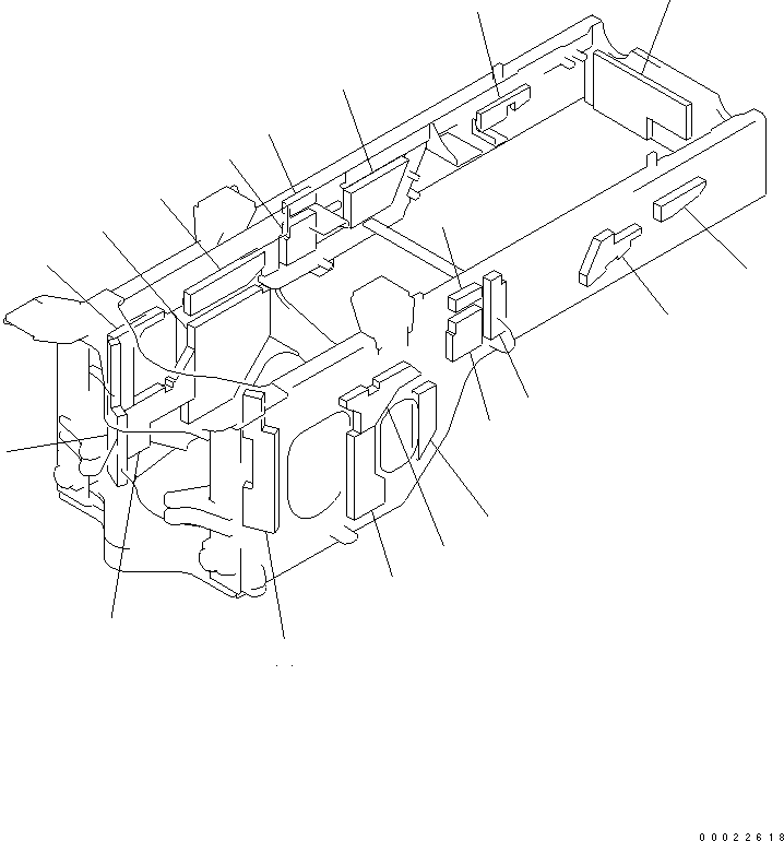 Wheel Loaders Komatsu / WA200-5-SS S/N 65001-UP(wa200-7r) / REAR FRAME (SHEET) (FRAME) (SUPER SILENT SPEC.)(210060 : J4120-02B1)