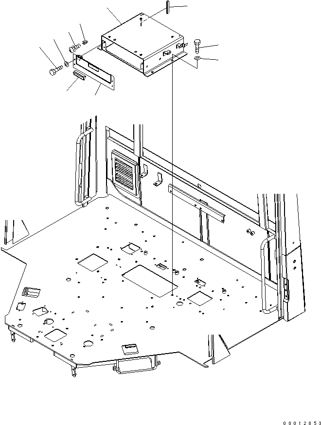 Wheel Loaders Komatsu / WA200-5-SS S/N 65001-UP(wa200-7r) / FLOOR (FLOOR) (FOR 2-PERSONS CAB)(240110 : K0210-05B0)