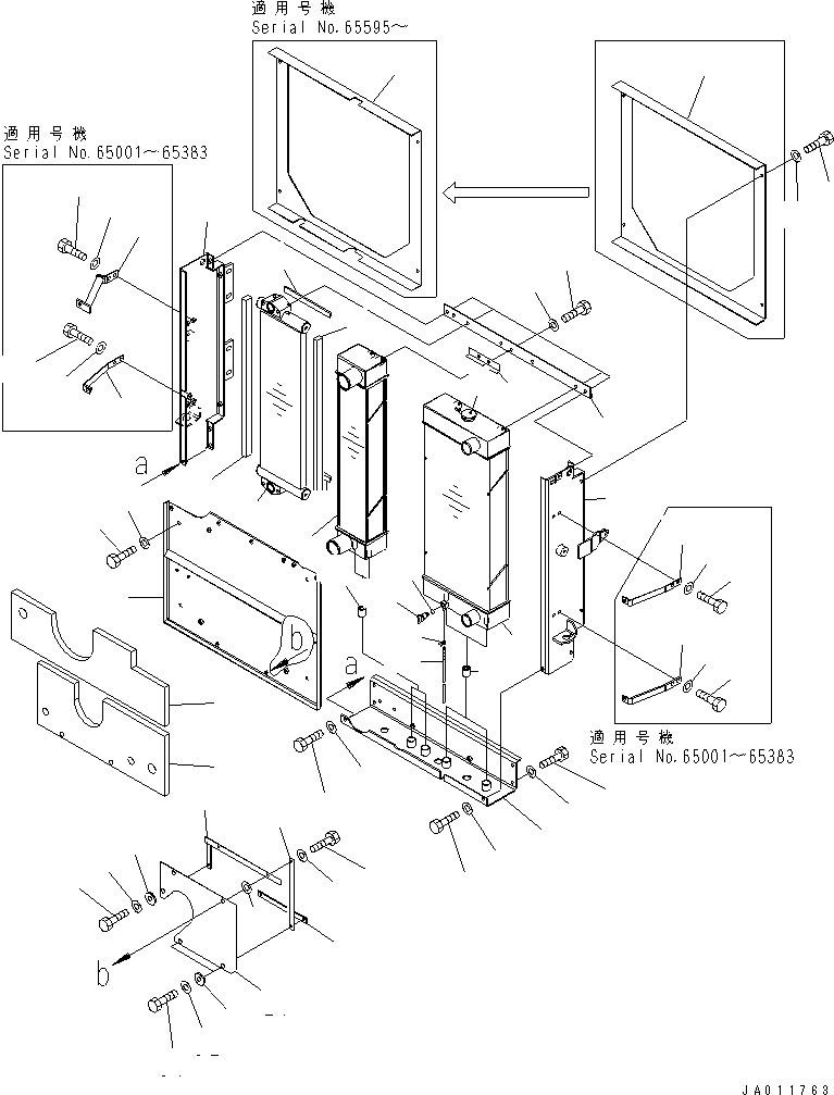 Wheel Loaders Komatsu / WA200PT-5 S/N 65001-UP (Parallel Linkage Spec.)(wa200p0c) / RADIATOR(060010 : C0110-01A0)