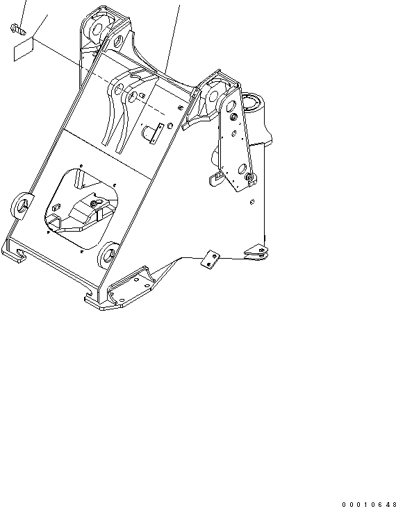 Wheel Loaders Komatsu / WA200PT-5 S/N 65001-UP (Parallel Linkage Spec.)(wa200p0c) / FRONT FRAME(210010 : J4110-01A0)