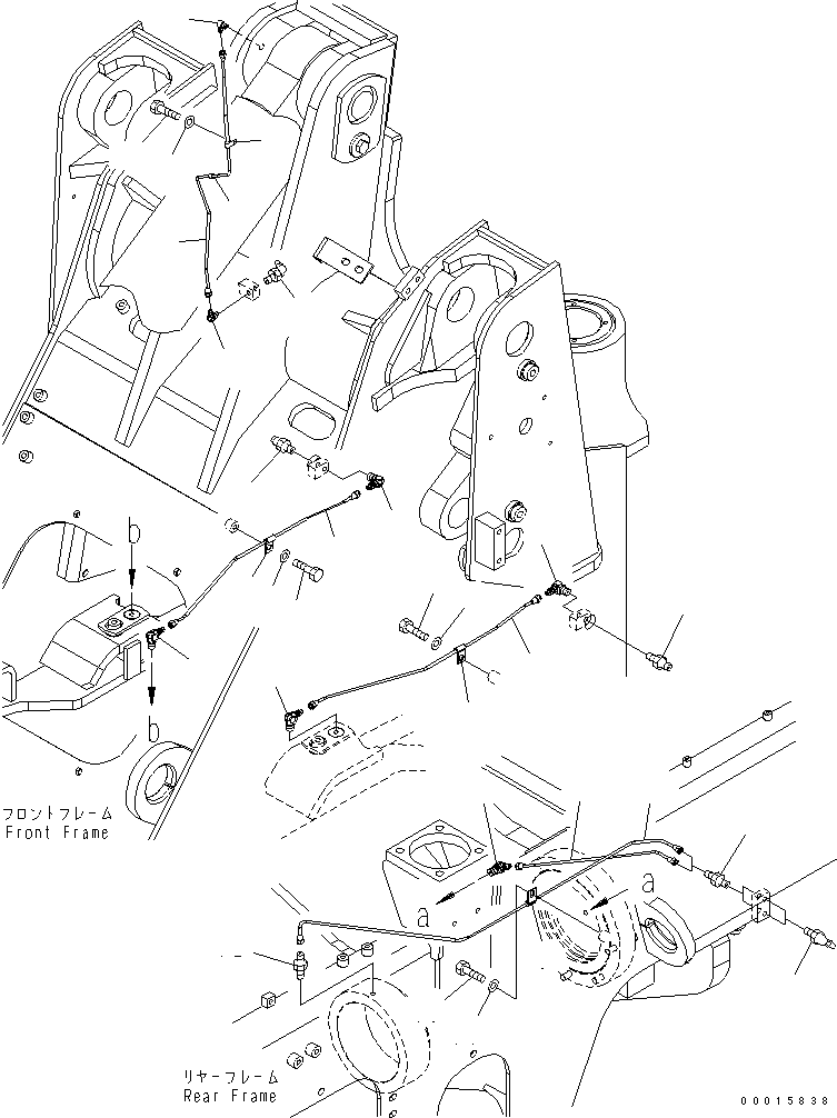 Wheel Loaders Komatsu / WA200PT-5 S/N 65001-UP (Parallel Linkage Spec.)(wa200p0c) / REMOTE GREASE(210120 : J4710-01A0)