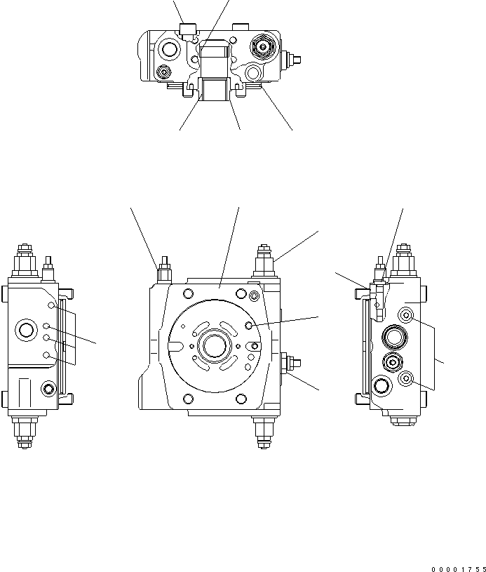 Wheel Loaders Komatsu / WA200PT-5 S/N 65001-UP (Parallel Linkage Spec.)(wa200p0c) / PUMP (5/14)(420070 : Y1610-15A0)
