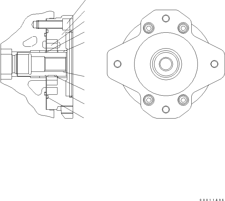 Wheel Loaders Komatsu / WA200PT-5 S/N 65001-UP (Parallel Linkage Spec.)(wa200p0c) / PUMP (10/14)(420120 : Y1610-20A0)