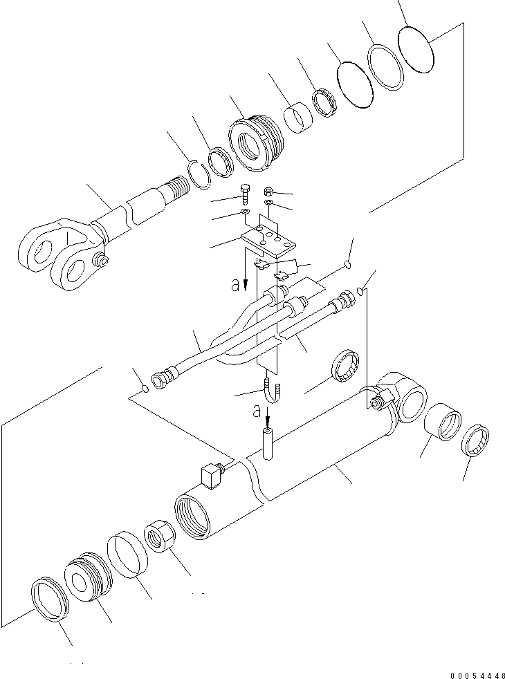 Wheel Loaders Komatsu / WA200PT-5 S/N 65001-UP (Parallel Linkage Spec.)(wa200p0c) / BOOM CYLINDER (INNER PARTS)(#68261-)(420220 : Y1620-01A0A)