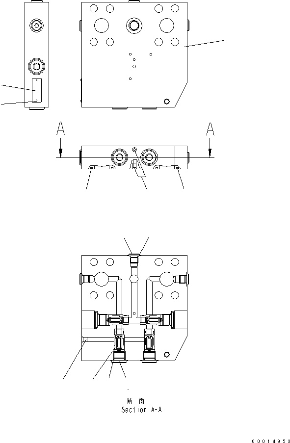 Wheel Loaders Komatsu / WA200PT-5 S/N 65001-UP (Parallel Linkage Spec.)(wa200p0c) / VALVE (HST MOTOR) (2/4)(#65001-69300)(420560 : Y1683-02A0)