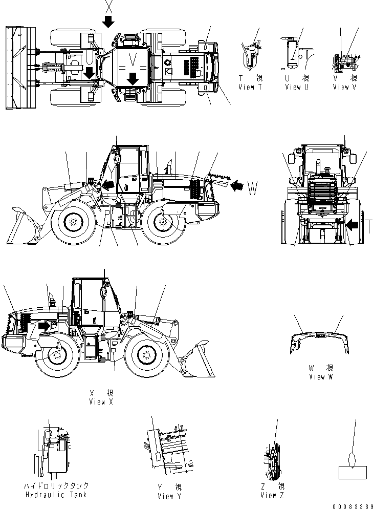 Wheel Loaders Komatsu / WA250PZ-6 S/N 75001-75749 (For EU)(wa250p3c) / MARKS AND PLATES (ENGLISH) (EU SPEC.)(#75001-)(330020 : U0100-01A3)