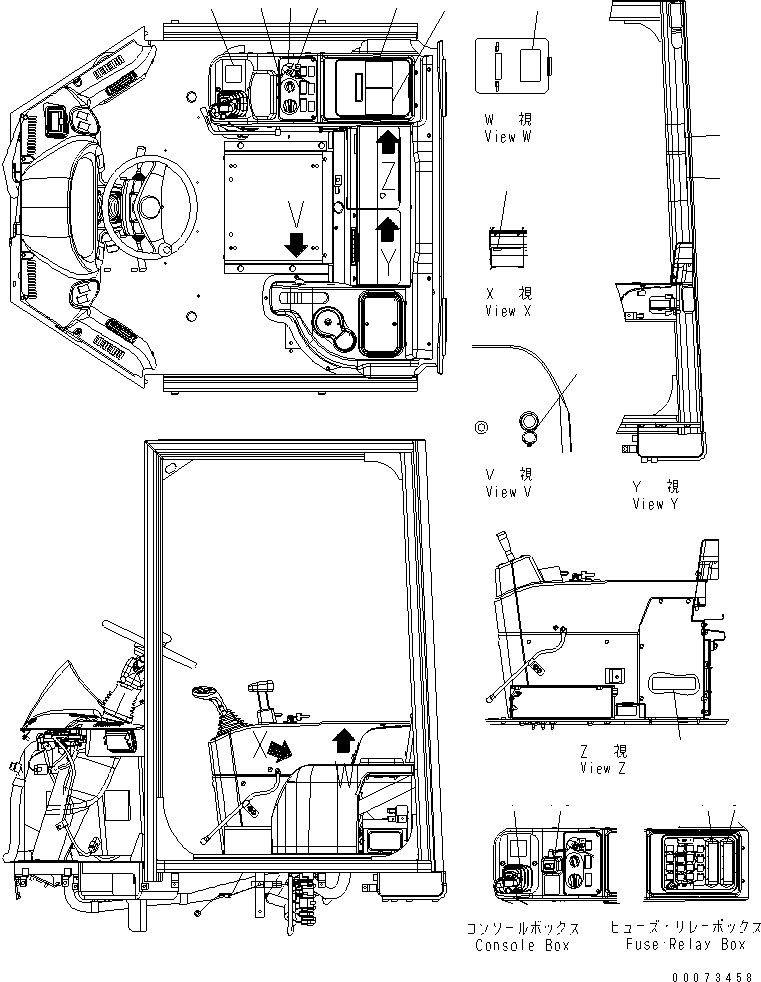 Wheel Loaders Komatsu / WA250PZ-6 S/N 75001-75749 (For EU)(wa250p3c) / MARKS AND PLATES (FLOOR DECAL) (ENGLISH) (PICTORIAL)(#75001-)(330030 : U0100-02A1)