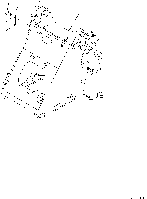 Wheel Loaders Komatsu / WA250PT-3 S/N 50001-UP (Parallel Linkage Spec.)(wa250ptc) / FRONT FRAME(210010 : J4110-01A0)