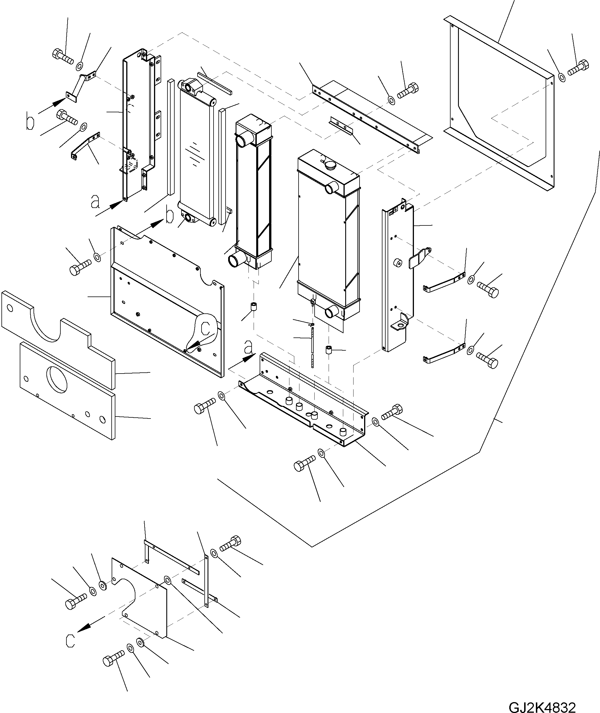 Wheel Loaders Komatsu / WA250PZ-5 S/N H50051 - Up(wa250pz) / RADIATOR (STD)(C0-2 : C0110-01A0)