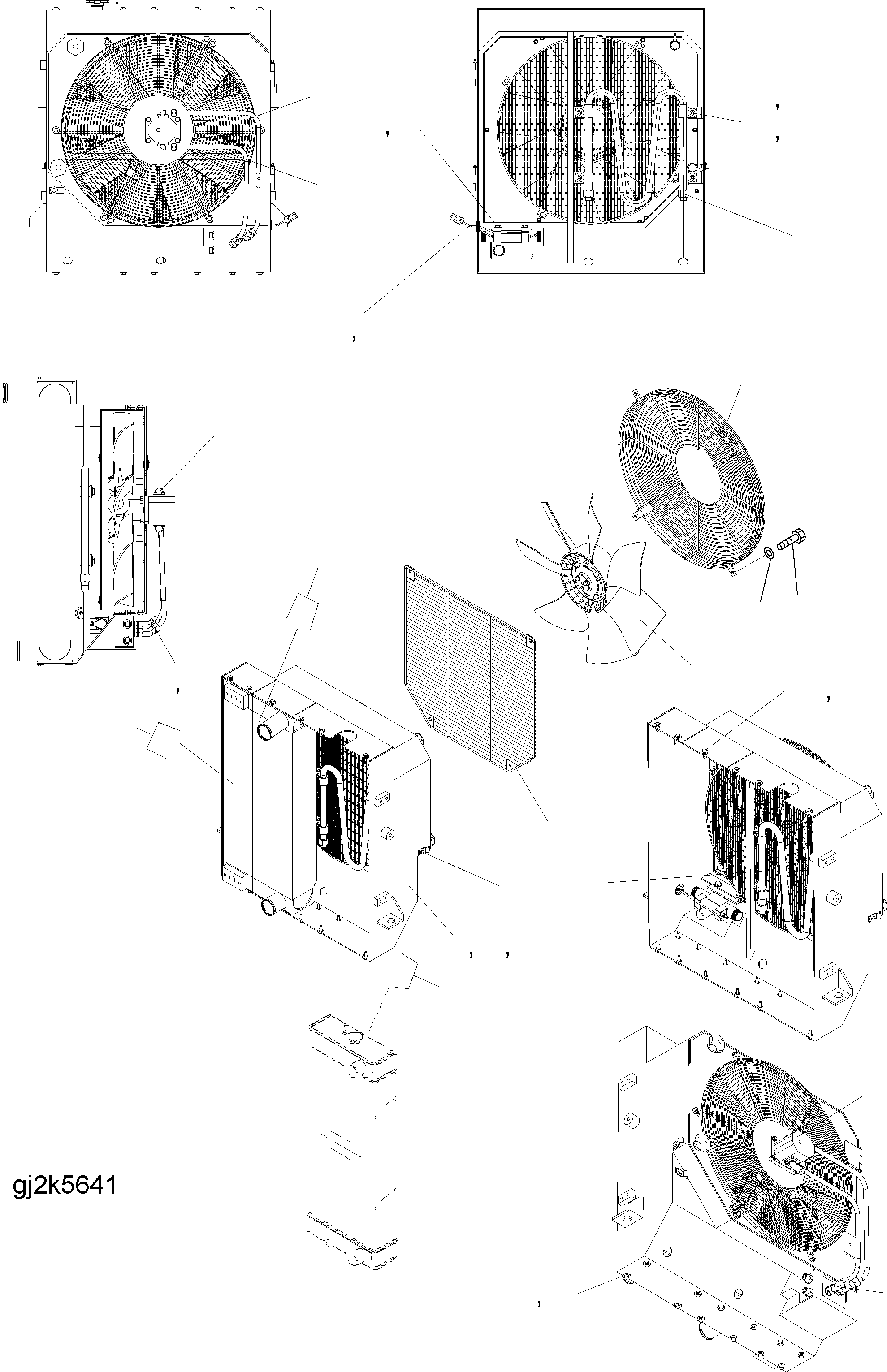 Wheel Loaders Komatsu / WA250PZ-5 S/N H50051 - Up(wa250pz) / RADIATOR (WIDE CORE) (FROM SN: H50211)(C0-4 : C0110-01A1A)