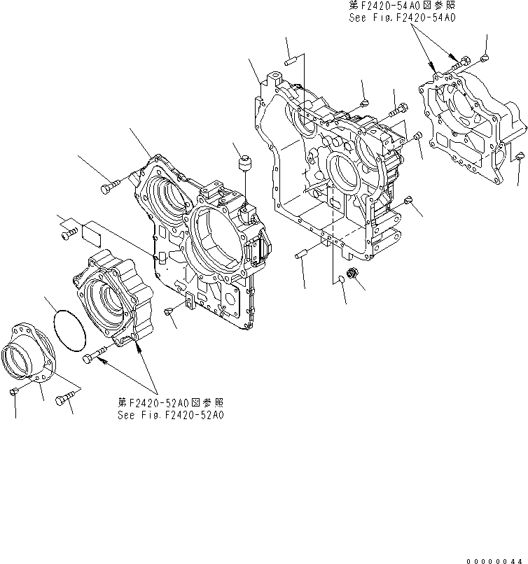 Wheel Loaders Komatsu / WA270-5 S/N 70001-UP(wa270-5r) / TRANSFER (1/4) (CASE)(150030 : F2420-51A0)