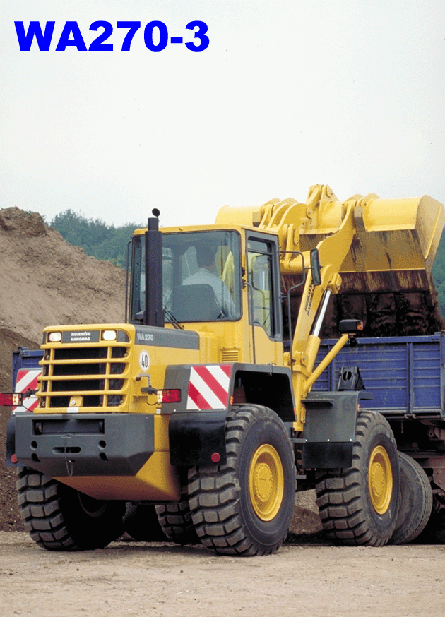 Wheel Loaders Komatsu / WA270-3 active S/N WA270H20051-H21037(wa270_3a)