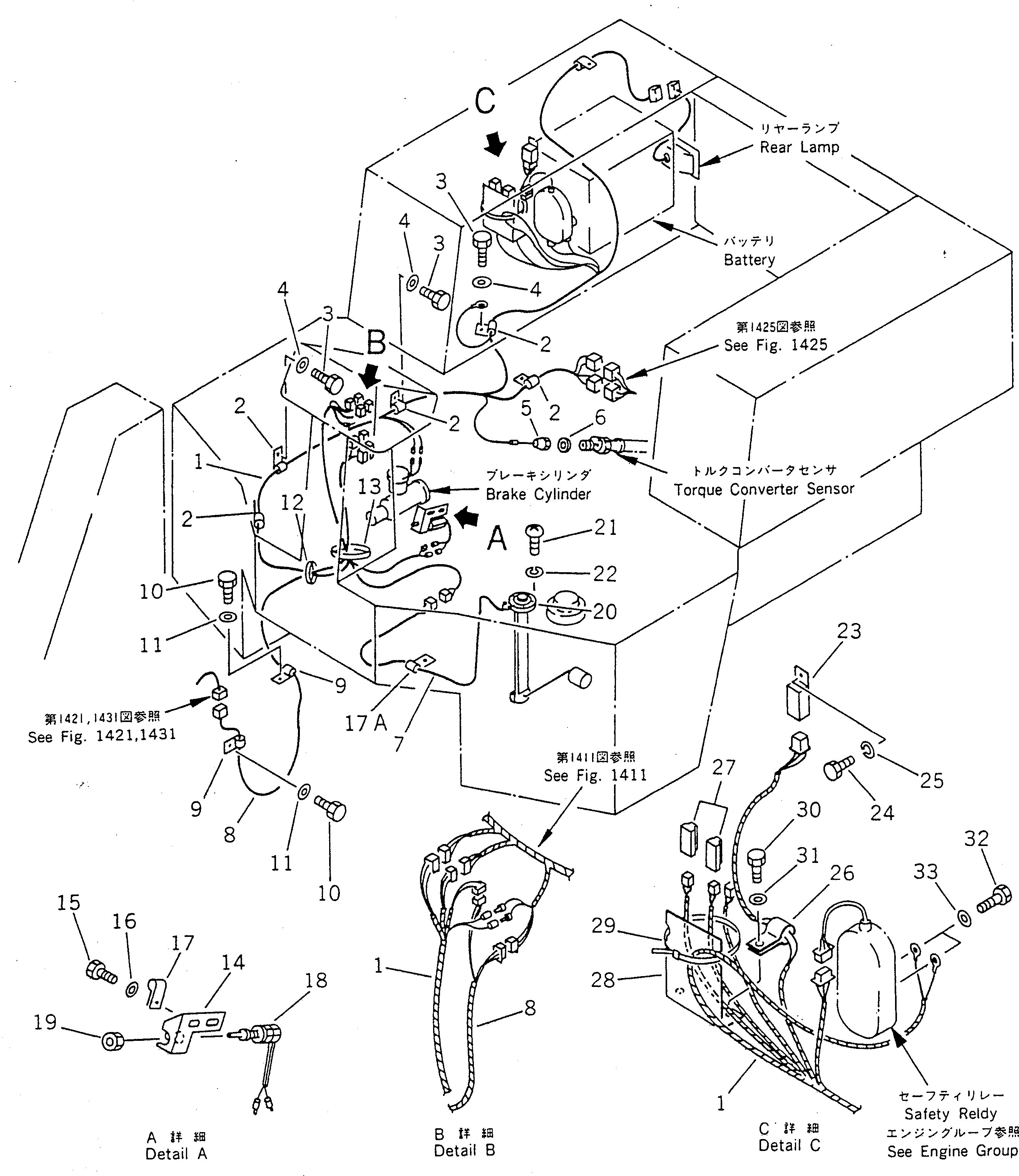 Wheel Loaders Komatsu / WA30-3 S/N 9001-UP(wa30-3c) / ELECTRICAL SYSTEM (CENTER)(#9001-10802)(030110 : 1423)