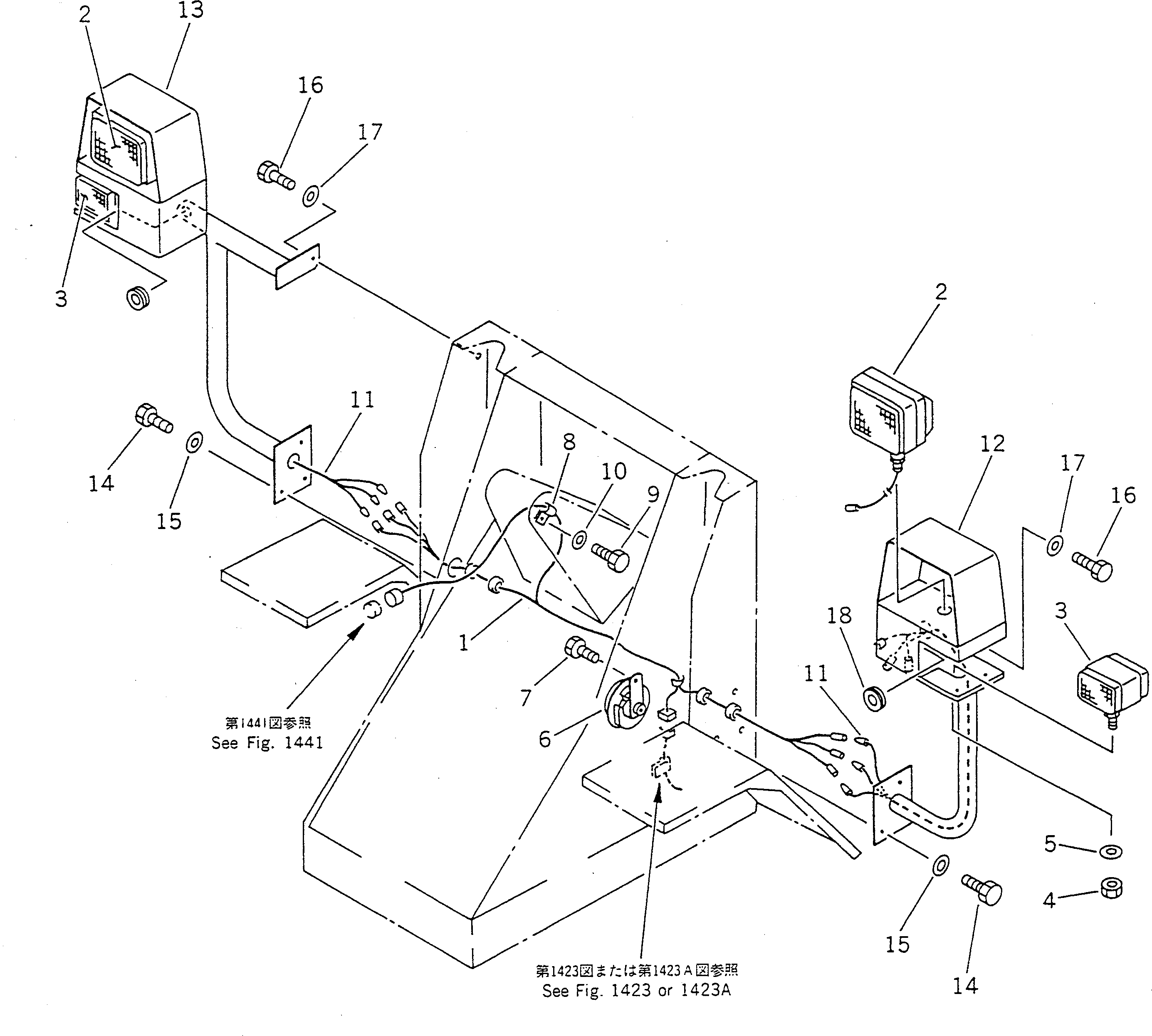 Wheel Loaders Komatsu / WA30-3 S/N 9001-UP(wa30-3c) / ELECTRICAL SYSTEM (FRONT) (FOR STOCK BREEDING)(030140 : 1431)