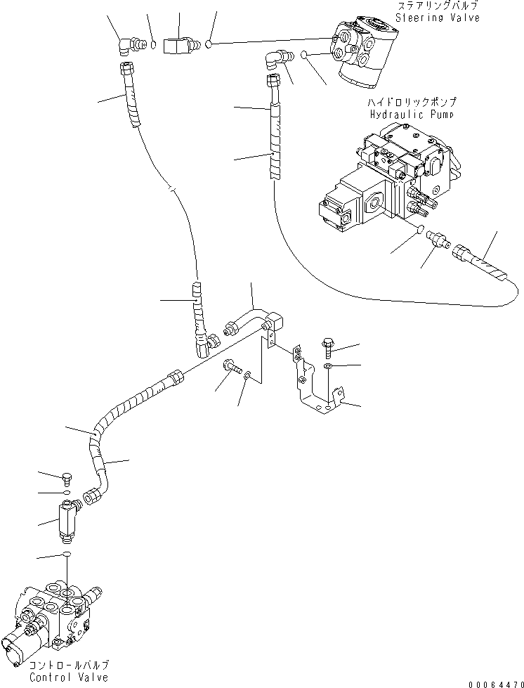 Wheel Loaders Komatsu / WA30-5 S/N 26001-UP (For North America)(wa30-5-c) / HYDRAULIC PIPING (DELIVERY LINE)(180050 : H4200-01A0)