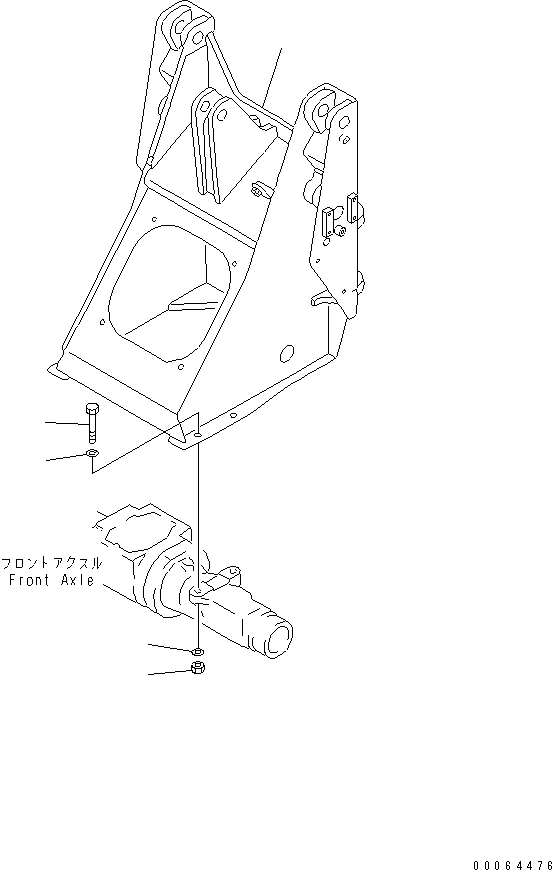 Wheel Loaders Komatsu / WA30-5 S/N 26001-UP (For North America)(wa30-5-c) / FRONT FRAME (NORTH AMERICA SPEC.)(210010 : J4110-01A2)