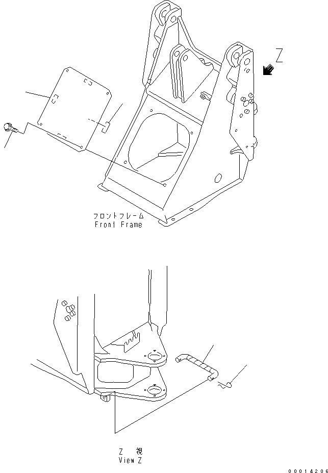 Wheel Loaders Komatsu / WA30-5 S/N 26001-UP (For North America)(wa30-5-c) / BAR ROCK AND COVER(210050 : J4190-01A0)