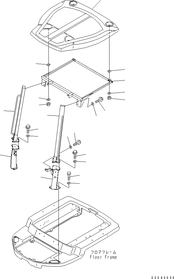 Wheel Loaders Komatsu / WA30-5 S/N 26001-UP (For North America)(wa30-5-c) / CANOPY(#26001-29589)(240050 : K0410-01A0)
