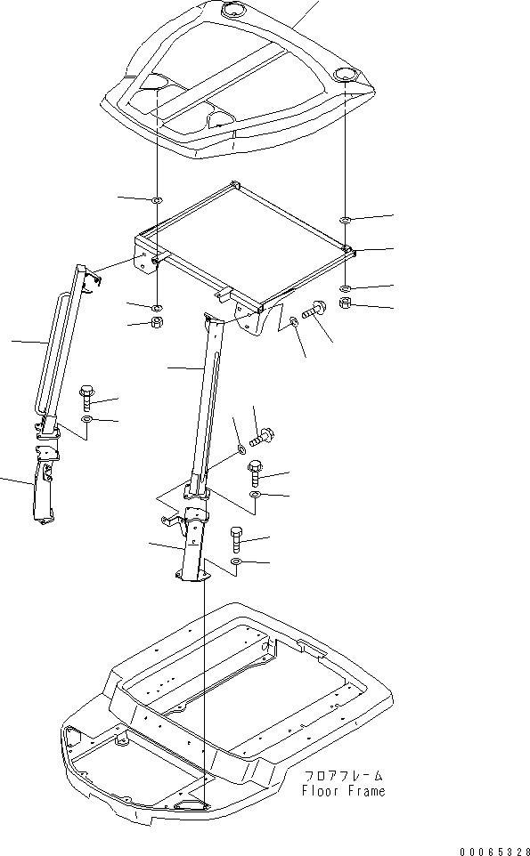 Wheel Loaders Komatsu / WA30-5 S/N 26001-UP (For North America)(wa30-5-c) / CANOPY(#29590-)(240060 : K0410-01A0A)