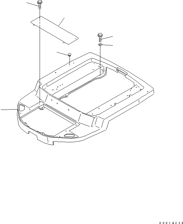 Wheel Loaders Komatsu / WA30-5 S/N 26001-UP (For North America)(wa30-5-c) / FLOOR FRAME (FOR ROPS CANOPY) (NORTH AMERICA SPEC.)(240090 : K4200-01A7)