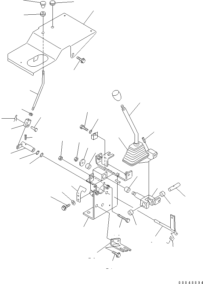 Wheel Loaders Komatsu / WA30-5 S/N 26001-UP (For North America)(wa30-5-c) / WORK EQUIPMENT CONTROL (LEVER)(240250 : K4500-01A0)
