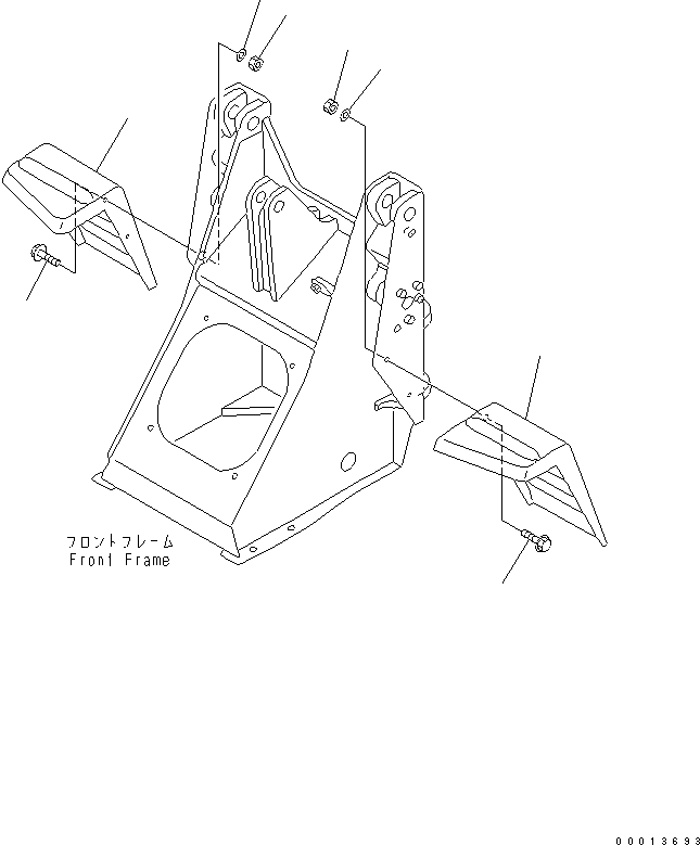 Wheel Loaders Komatsu / WA30-5 S/N 26001-UP (For North America)(wa30-5-c) / FRONT FENDER(270110 : M4210-01A0)