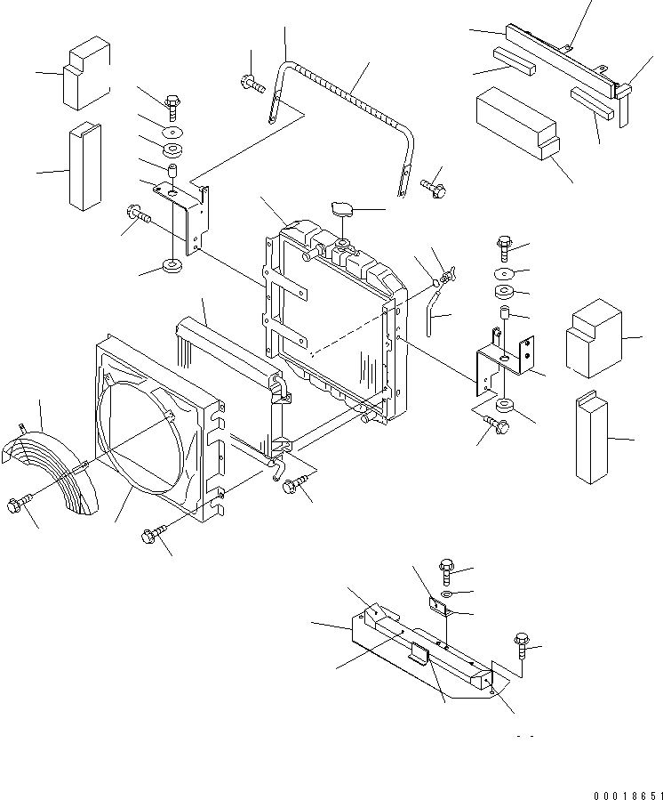 Wheel Loaders Komatsu / WA30-5-CB S/N 26001-UP(wa30-5-r) / RADIATOR AND PIPING(060010 : C0110-01A0)