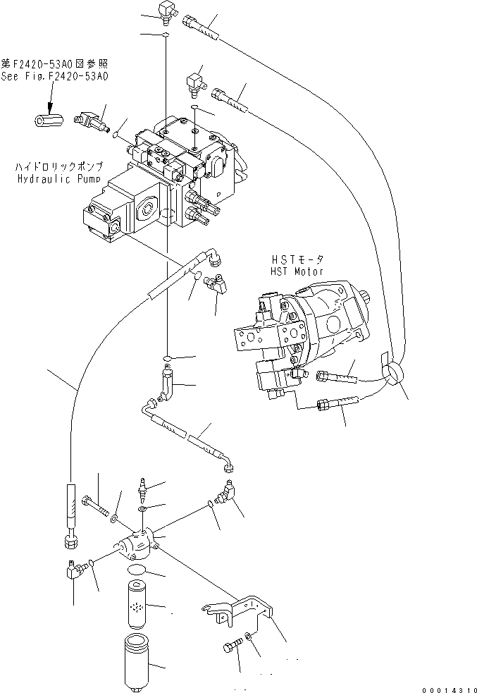 Wheel Loaders Komatsu / WA30-5-CN S/N 26001-UP(wa30-50r) / TRANSFER (FILTER)(150040 : F2420-54A0)