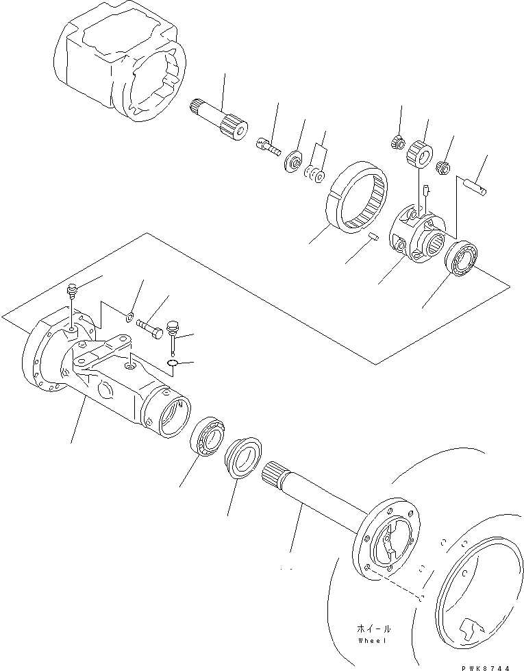 Wheel Loaders Komatsu / WA30-5-CN S/N 26001-UP(wa30-50r) / FRONT AXLE (FINAL DRIVE¤ L.H.)(150080 : F4430-01A0)