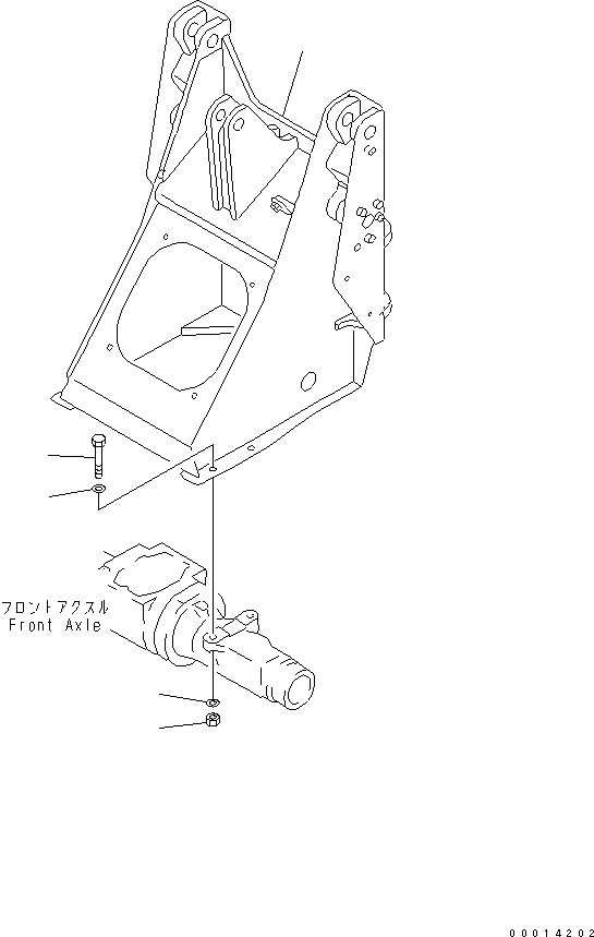 Wheel Loaders Komatsu / WA30-5-CN S/N 26001-UP(wa30-50r) / FRONT FRAME(210010 : J4110-01A0)