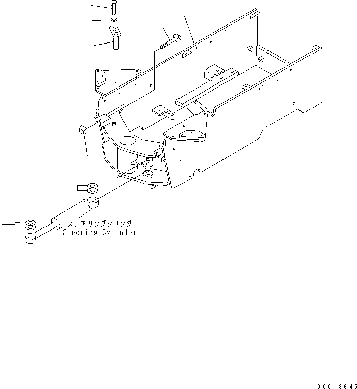 Wheel Loaders Komatsu / WA30-5-CN S/N 26001-UP(wa30-50r) / REAR FRAME(210020 : J4120-01A0)