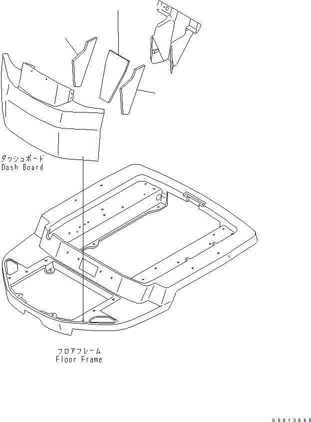 Wheel Loaders Komatsu / WA30-5-CN S/N 26001-UP(wa30-50r) / UNDER GUERD (REMOVE SNOW SPEC.)(270020 : M3810-01A1)
